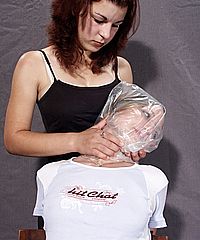 Lesbian Plastic Bag Bondage